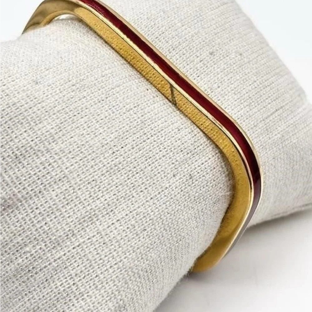 Gucci Gold and Red Enamel Bracelet - Picture 2 of 4
